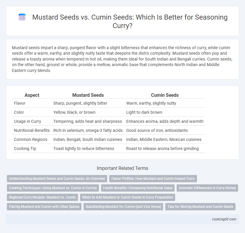 Mustard Seeds vs. Cumin Seeds: Which Is Better for Seasoning Curry?