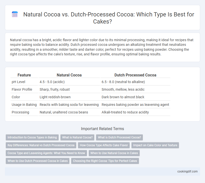Natural Cocoa vs. Dutch-Processed Cocoa: Which Type Is Best for Cakes?