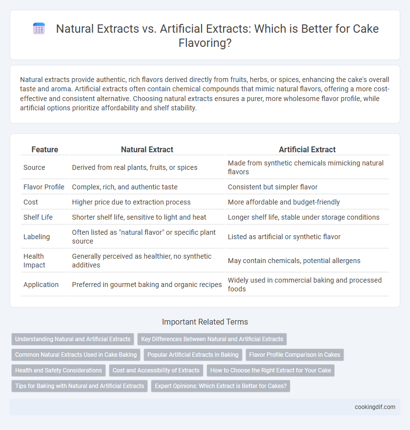 Natural Extracts vs. Artificial Extracts: Which is Better for Cake Flavoring?