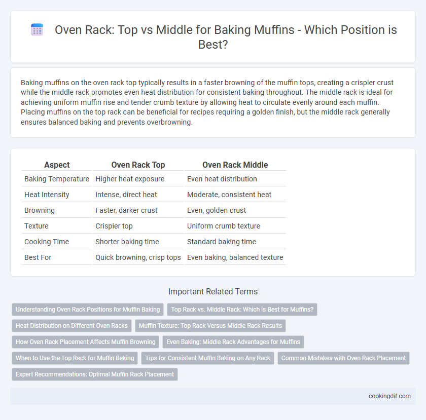 Oven Rack: Top vs Middle for Baking Muffins - Which Position is Best?