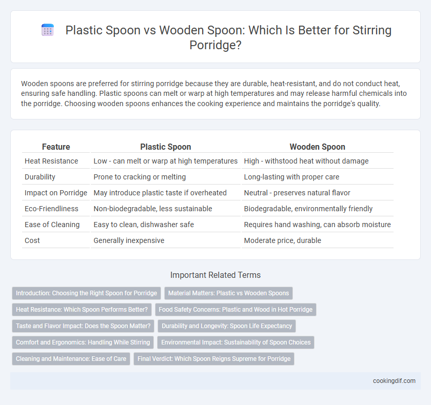 Plastic Spoon vs Wooden Spoon: Which Is Better for Stirring Porridge?