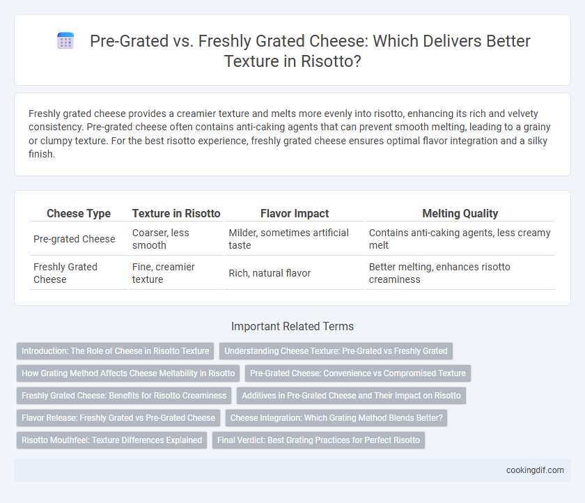 Pre-Grated vs. Freshly Grated Cheese: Which Delivers Better Texture in Risotto?