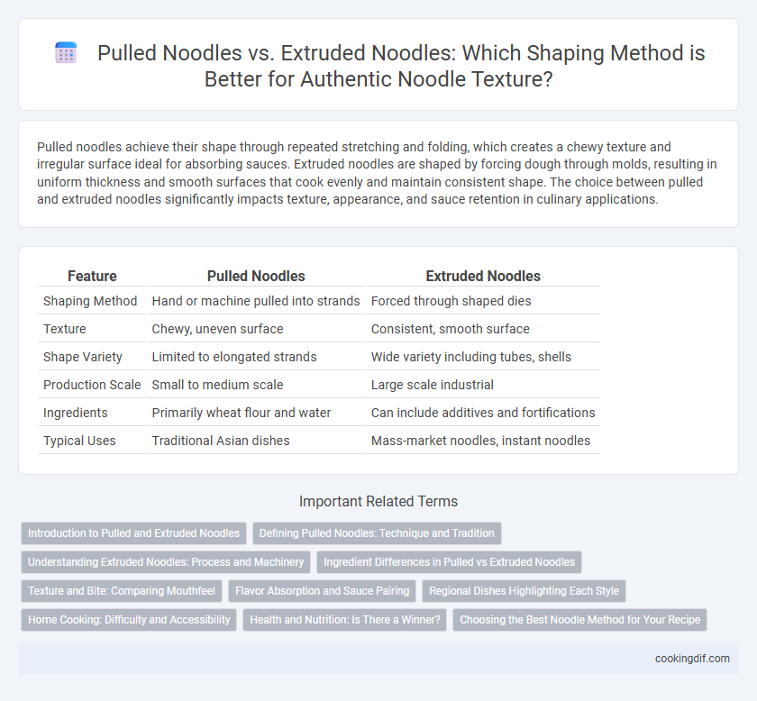 Pulled Noodles vs. Extruded Noodles: Which Shaping Method is Better for Authentic Noodle Texture?