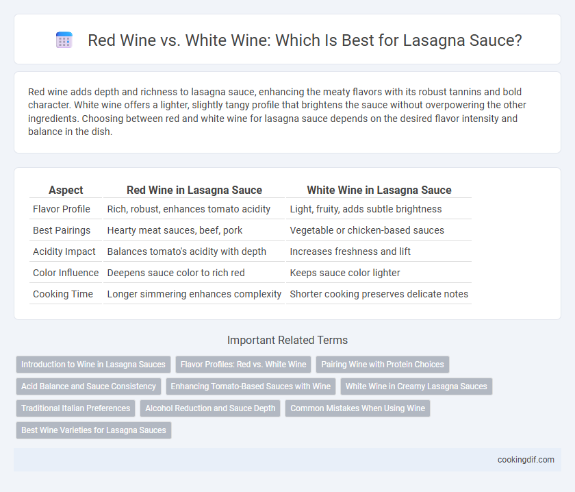 Red Wine vs. White Wine: Which Is Best for Lasagna Sauce?