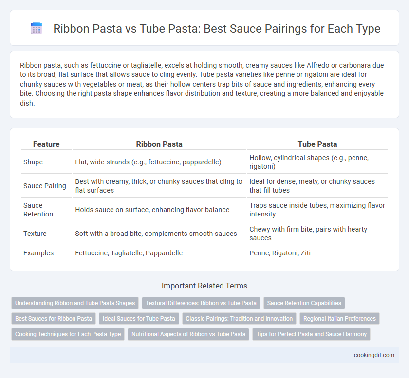 Ribbon Pasta vs Tube Pasta: Best Sauce Pairings for Each Type