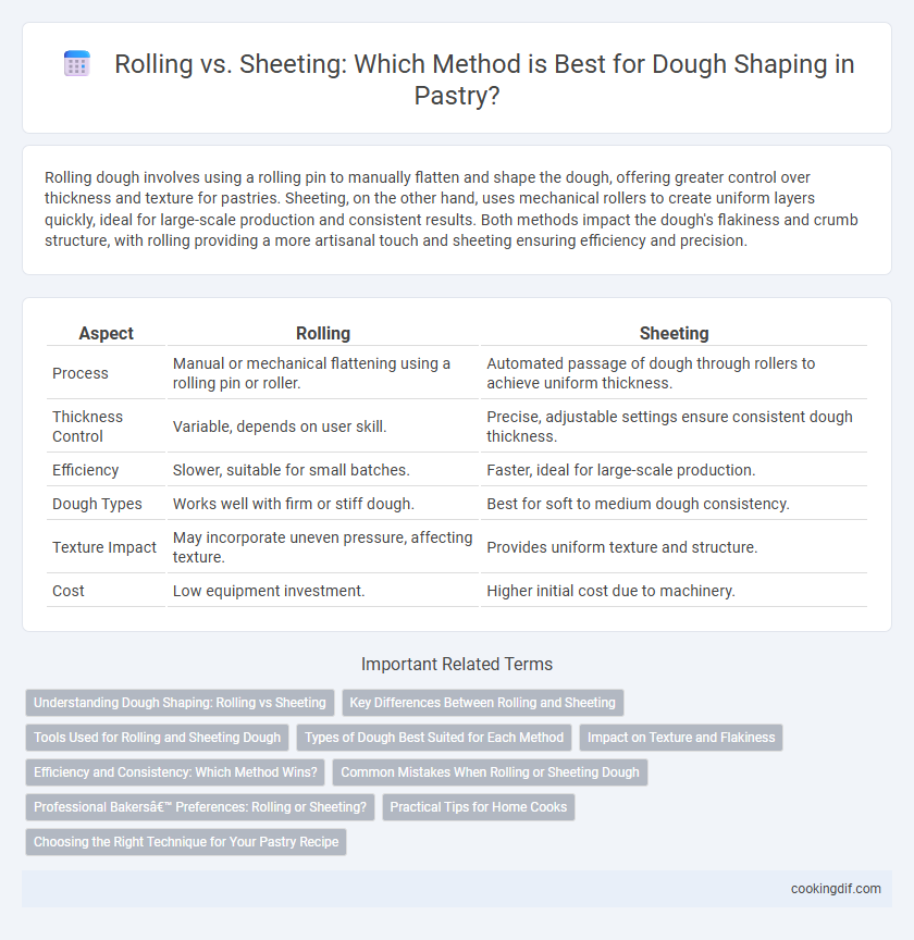 Rolling vs. Sheeting: Which Method is Best for Dough Shaping in Pastry?
