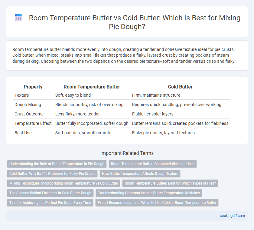 Room Temperature Butter vs Cold Butter: Which Is Best for Mixing Pie Dough?