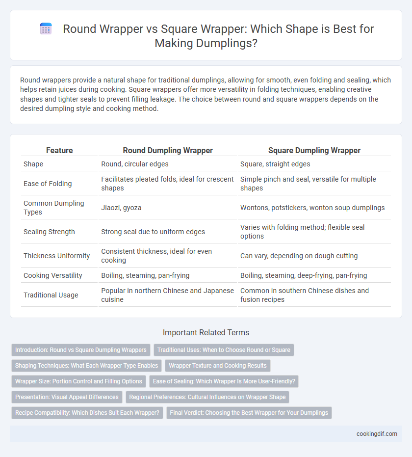 Round Wrapper vs Square Wrapper: Which Shape is Best for Making Dumplings?