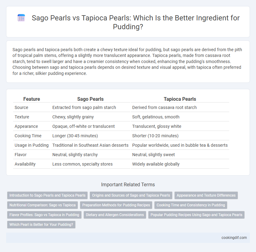 Sago Pearls vs Tapioca Pearls: Which Is the Better Ingredient for Pudding?