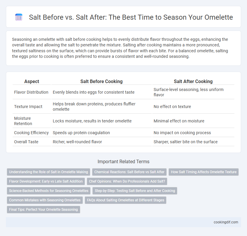 Salt Before vs. Salt After: The Best Time to Season Your Omelette