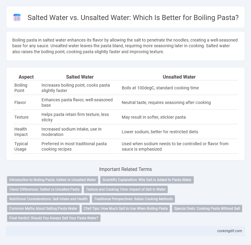 Salted Water vs. Unsalted Water: Which Is Better for Boiling Pasta?