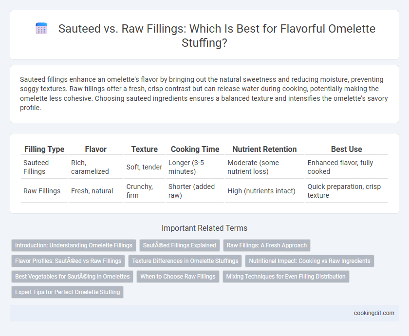 Sauteed vs. Raw Fillings: Which Is Best for Flavorful Omelette Stuffing?