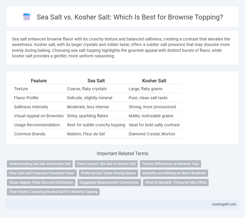 Sea Salt vs. Kosher Salt: Which Is Best for Brownie Topping?