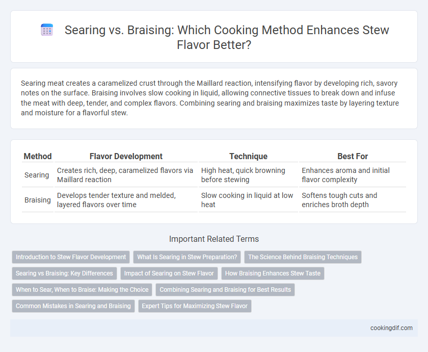 Searing vs. Braising: Which Cooking Method Enhances Stew Flavor Better?