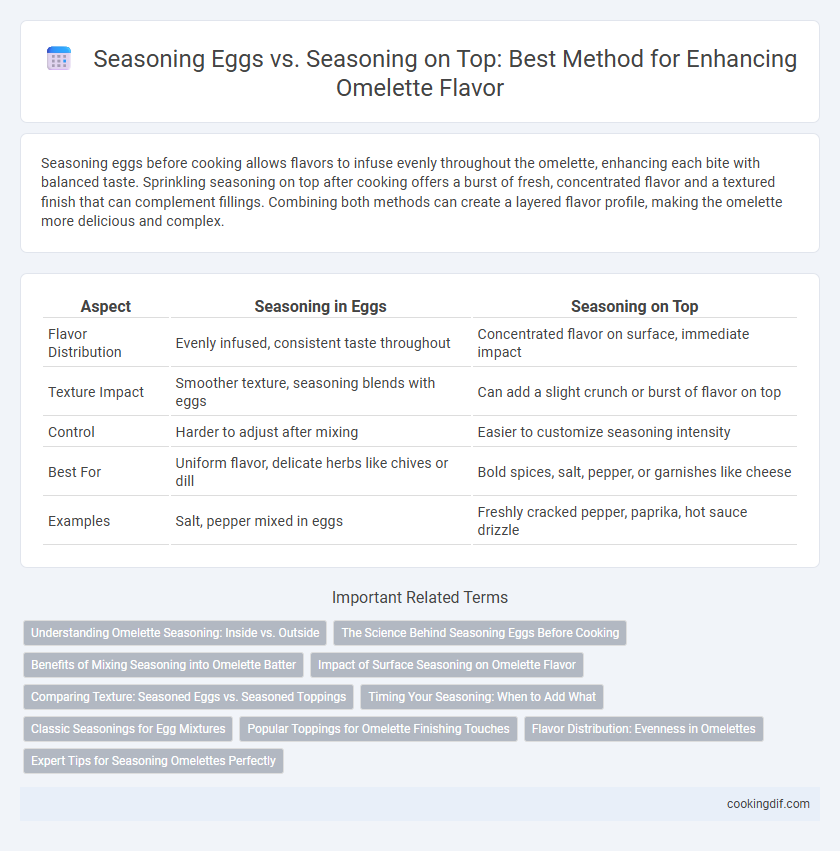 Seasoning Eggs vs. Seasoning on Top: Best Method for Enhancing Omelette Flavor