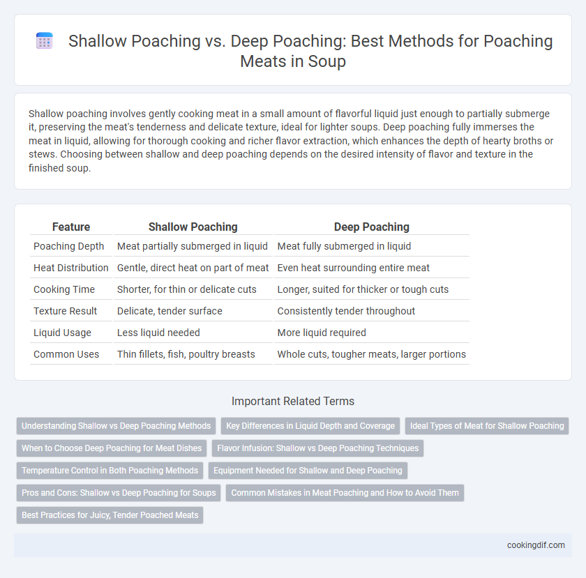 Shallow Poaching vs. Deep Poaching: Best Methods for Poaching Meats in Soup