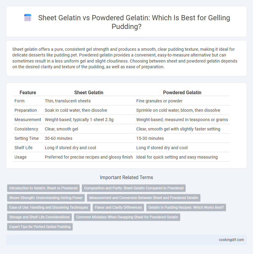 Sheet Gelatin vs Powdered Gelatin: Which Is Best for Gelling Pudding?