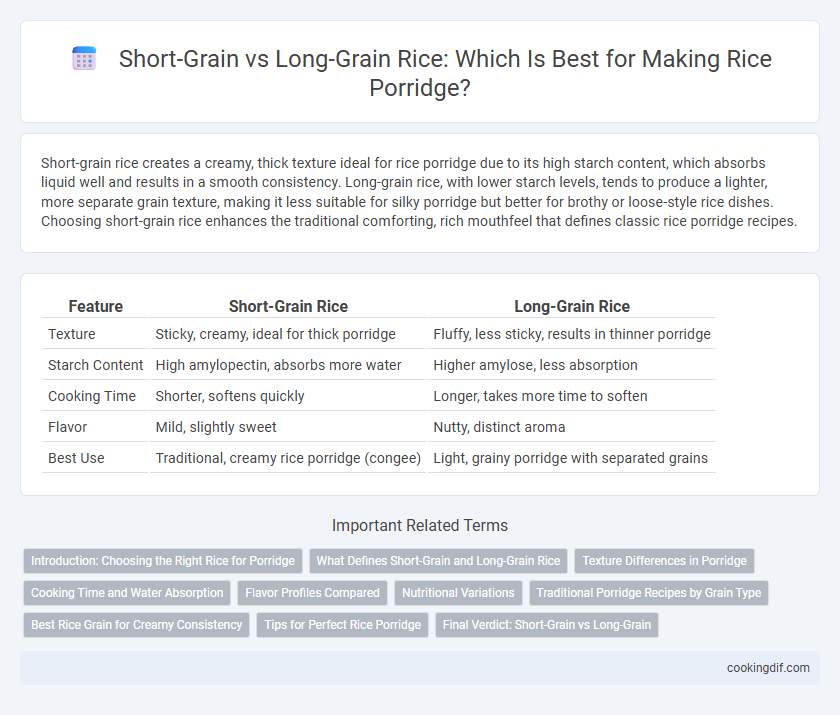 Short-Grain vs Long-Grain Rice: Which Is Best for Making Rice Porridge?