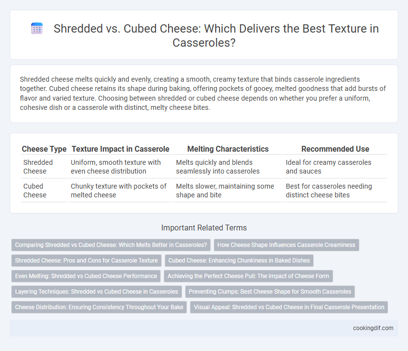 Shredded vs. Cubed Cheese: Which Delivers the Best Texture in Casseroles?