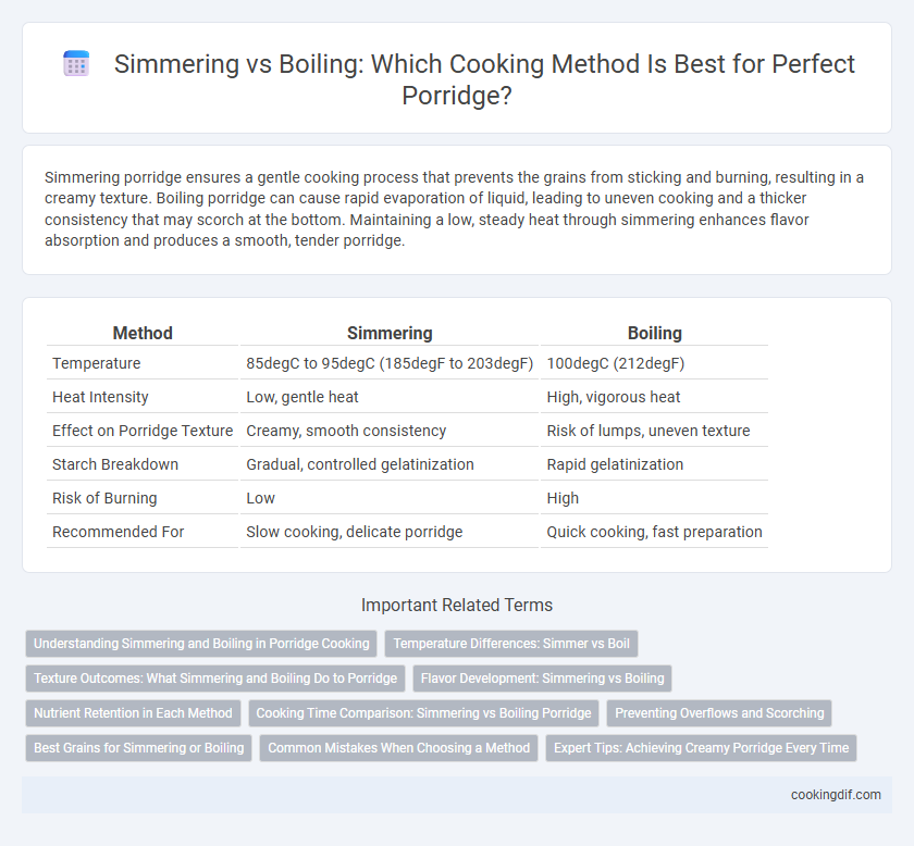 Simmering vs Boiling: Which Cooking Method Is Best for Perfect Porridge?