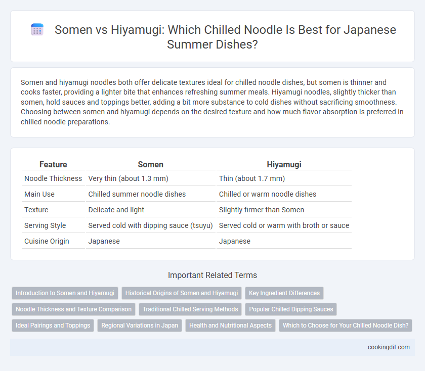 Somen vs Hiyamugi: Which Chilled Noodle Is Best for Japanese Summer Dishes?