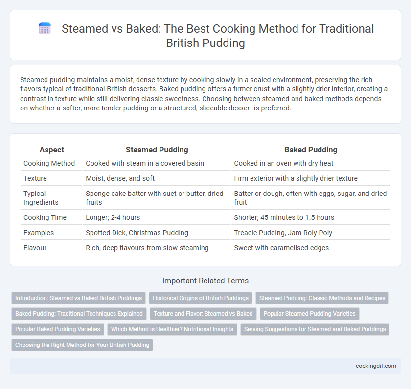 Steamed vs Baked: The Best Cooking Method for Traditional British Pudding