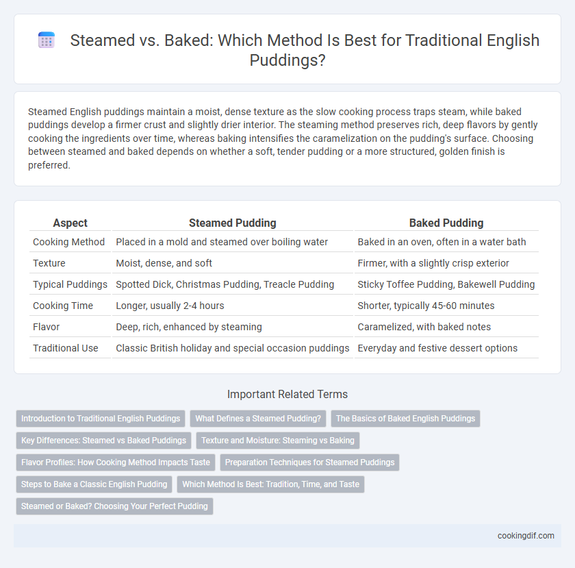 Steamed vs. Baked: Which Method Is Best for Traditional English Puddings?