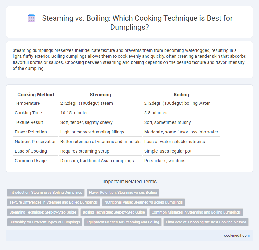 Steaming vs. Boiling: Which Cooking Technique is Best for Dumplings?