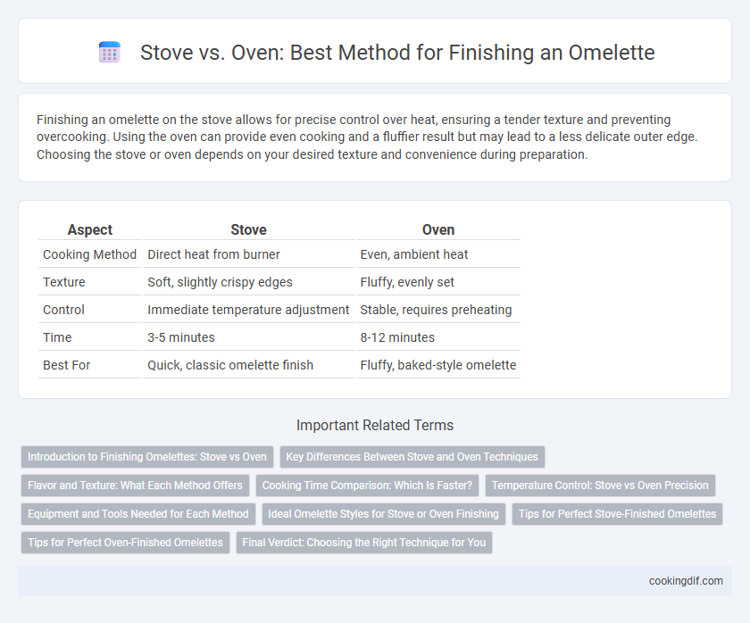 Stove vs. Oven: Best Method for Finishing an Omelette