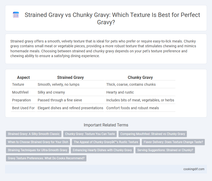 Strained Gravy vs Chunky Gravy: Which Texture Is Best for Perfect Gravy?