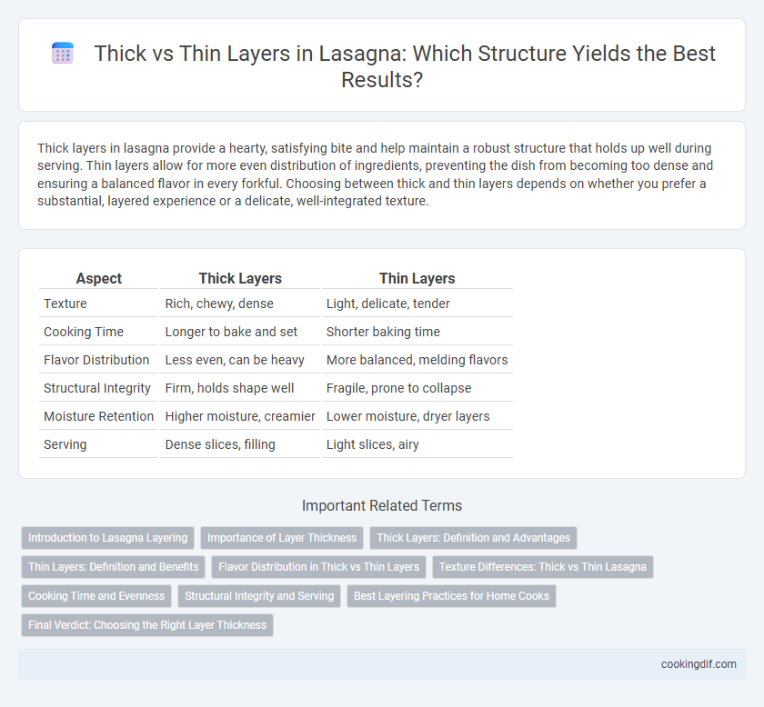 Thick vs Thin Layers in Lasagna: Which Structure Yields the Best Results?