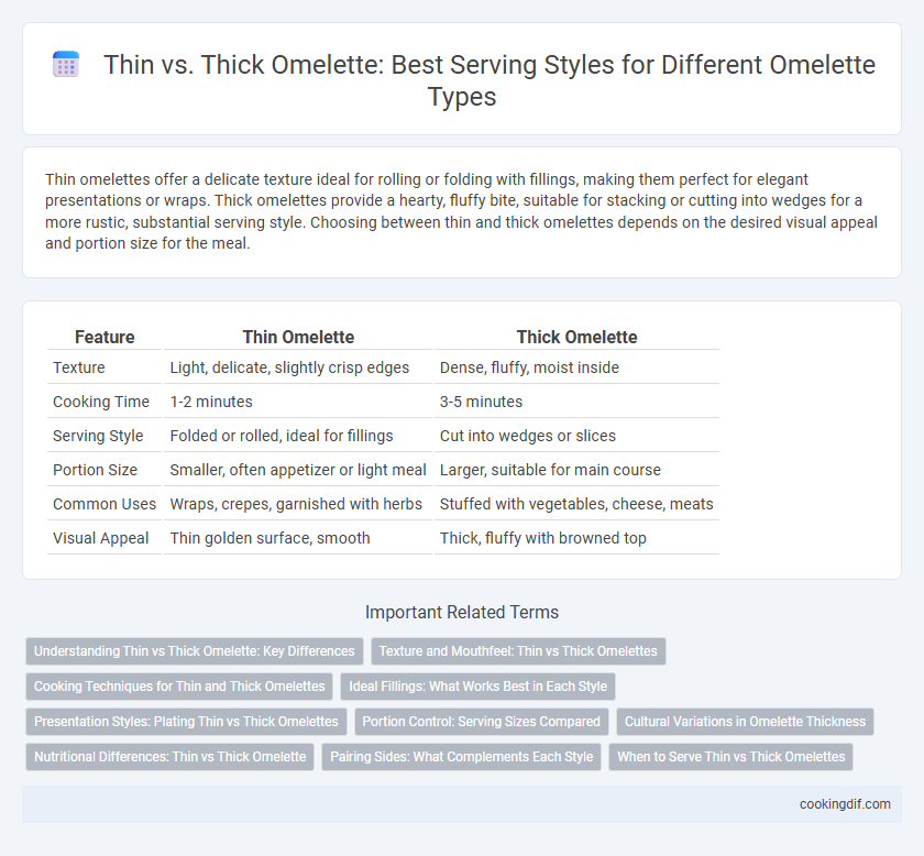 Thin vs. Thick Omelette: Best Serving Styles for Different Omelette Types