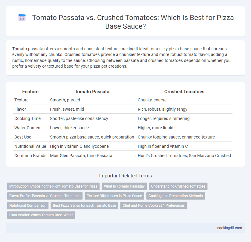 Tomato Passata vs. Crushed Tomatoes: Which Is Best for Pizza Base Sauce?
