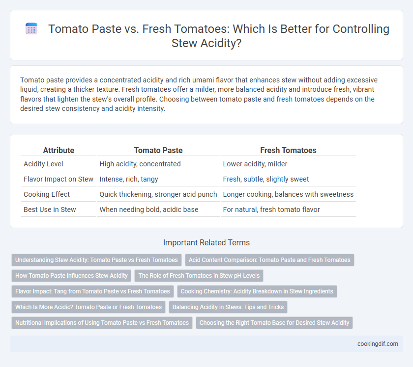 Tomato Paste vs. Fresh Tomatoes: Which Is Better for Controlling Stew Acidity?