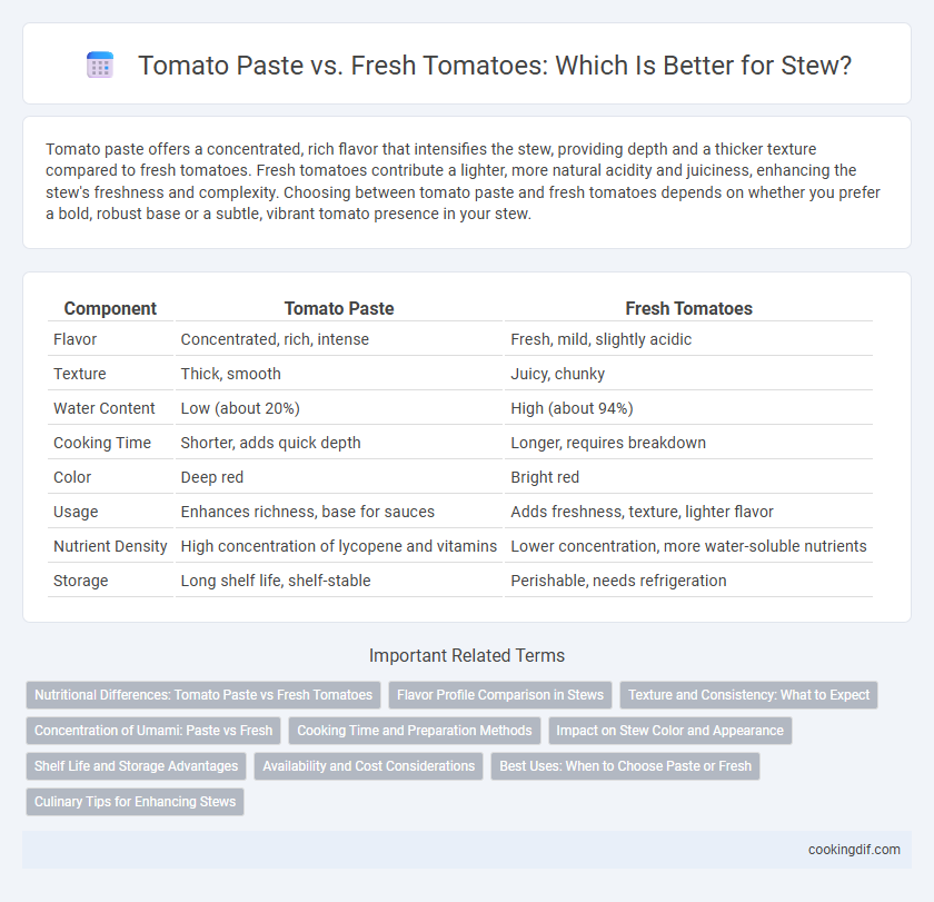 Tomato Paste vs. Fresh Tomatoes: Which Is Better for Stew?