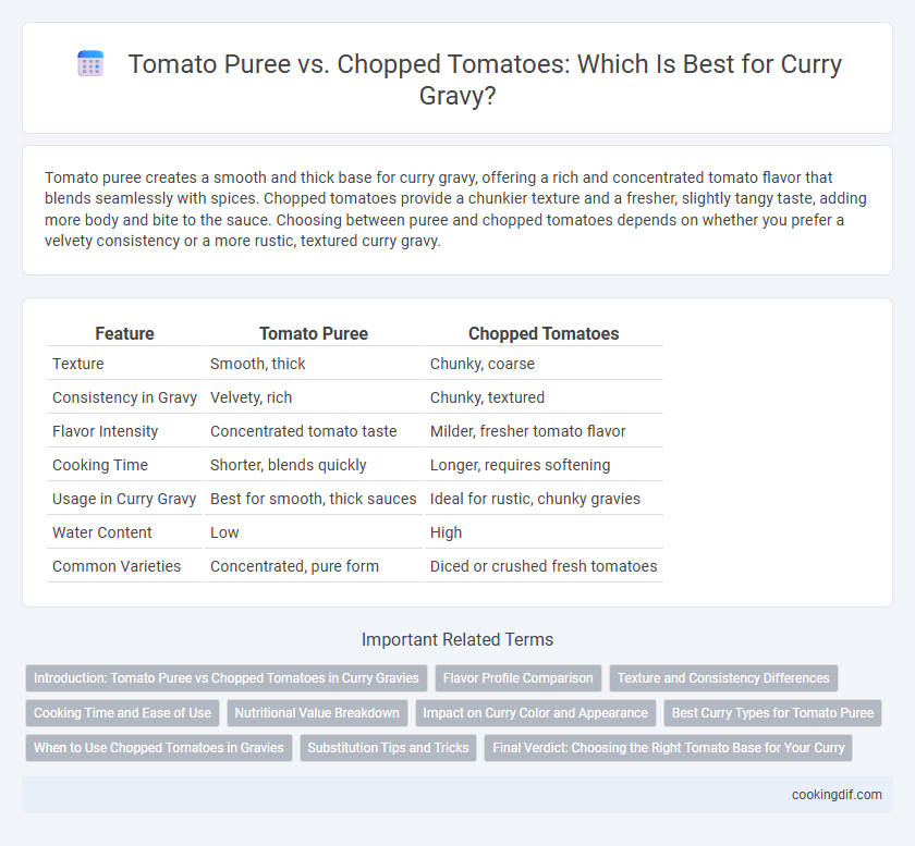 Tomato Puree vs. Chopped Tomatoes: Which Is Best for Curry Gravy?