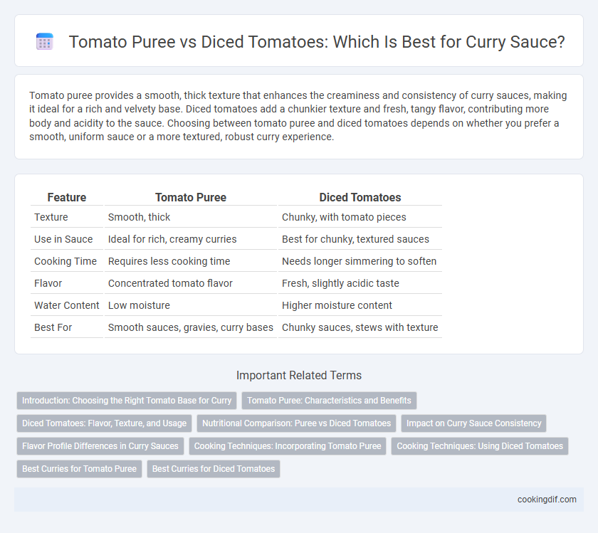 Tomato Puree vs Diced Tomatoes: Which Is Best for Curry Sauce?