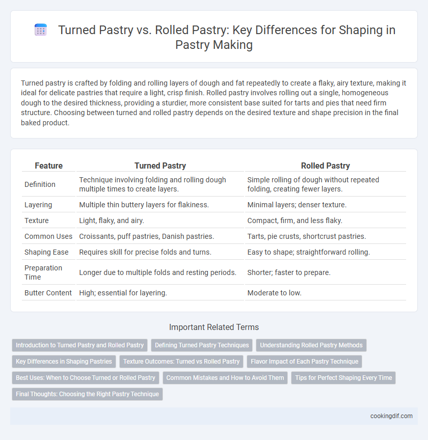 Turned Pastry vs. Rolled Pastry: Key Differences for Shaping in Pastry Making