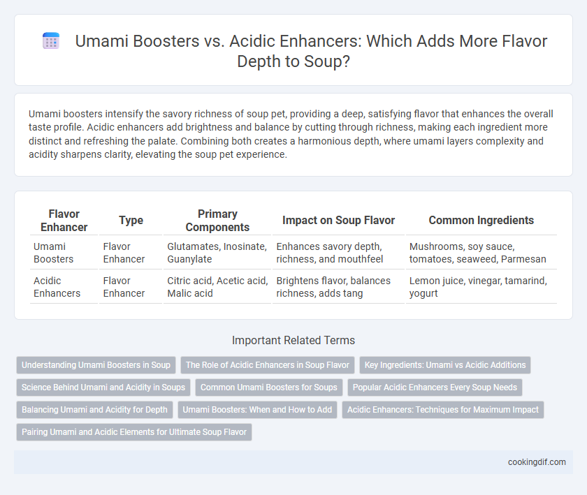 Umami Boosters vs. Acidic Enhancers: Which Adds More Flavor Depth to Soup?