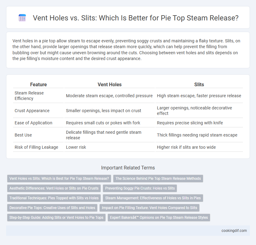 Vent Holes vs. Slits: Which Is Better for Pie Top Steam Release?