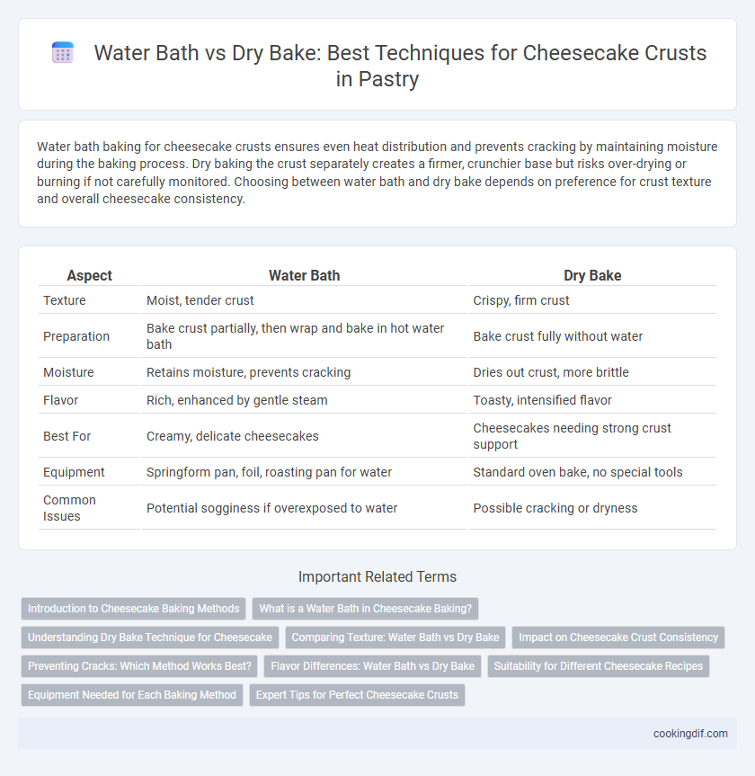 Water Bath vs Dry Bake: Best Techniques for Cheesecake Crusts in Pastry