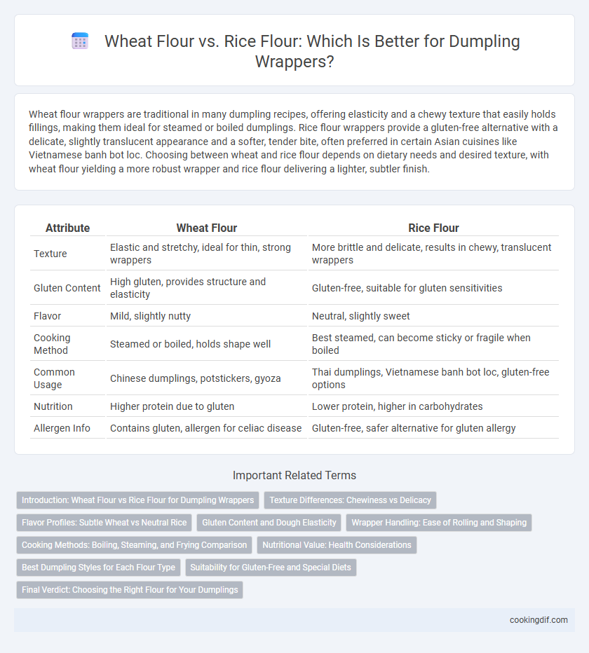 Wheat Flour vs. Rice Flour: Which Is Better for Dumpling Wrappers?