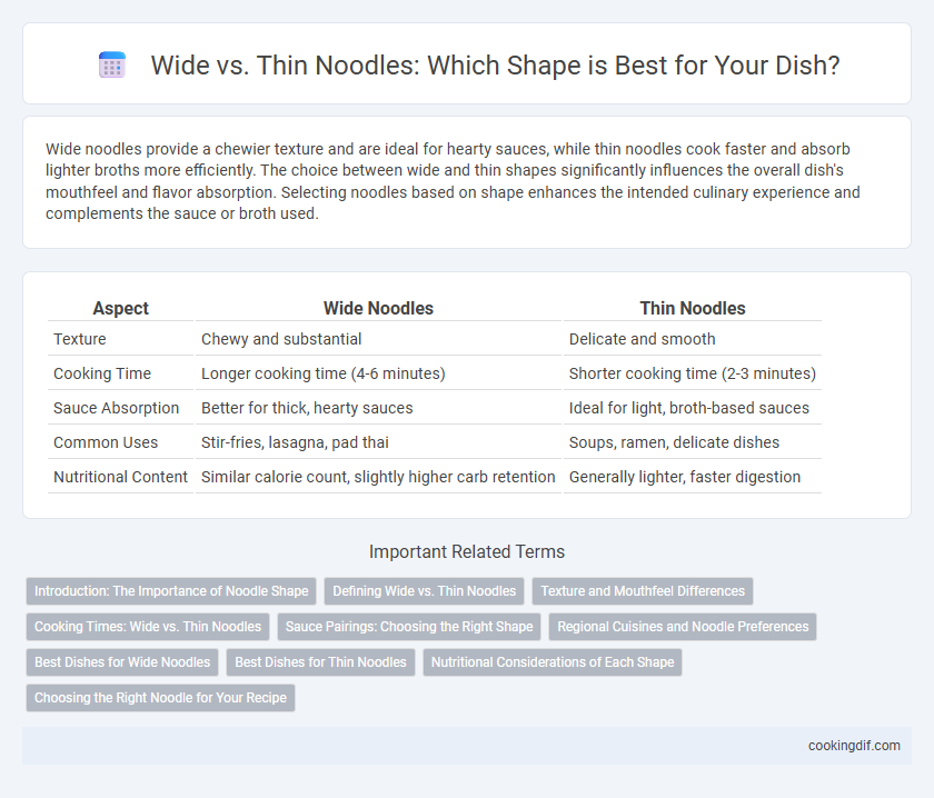 Wide vs. Thin Noodles: Which Shape is Best for Your Dish?