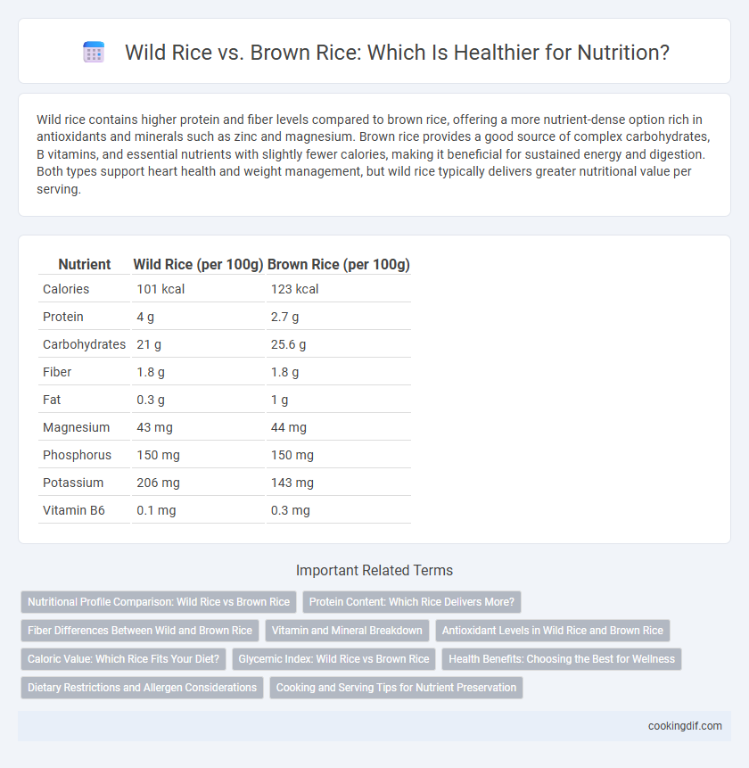 Wild Rice vs. Brown Rice: Which Is Healthier for Nutrition?