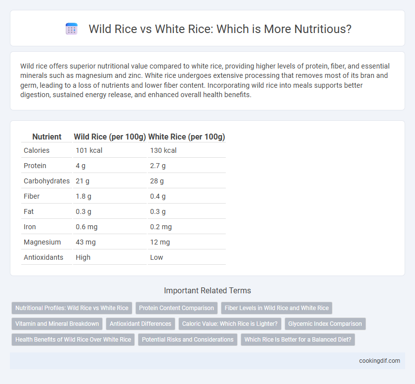 Wild Rice vs White Rice: Which is More Nutritious?